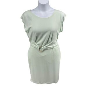 Calvin Klein Mint Green Ring Detail Midi Dress‎ NWT Size 12 Spring Wedding